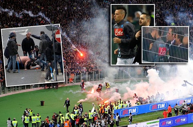 Tiga Pendukung Napoli Terluka Jelang Final Piala Italia 